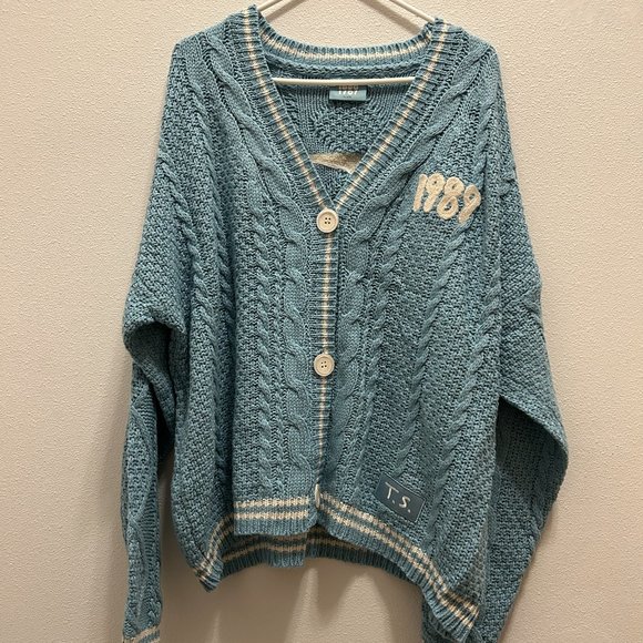 Taylor Swift Tops - BRAND NEW Taylor Swift 1989 Taylor's Version Cardigan Size XL/2XL